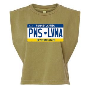 Pennsylvania PA License Plate Classic Garment-Dyed Women's Muscle Tee