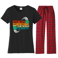 Pickleball, Pickleball Lover Tee, Pickleball Player Women's Flannel Pajama Set