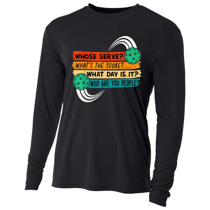 Pickleball, Pickleball Lover Tee, Pickleball Player Cooling Performance Long Sleeve Crew