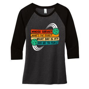 Pickleball, Pickleball Lover Tee, Pickleball Player Women's Tri-Blend 3/4-Sleeve Raglan Shirt