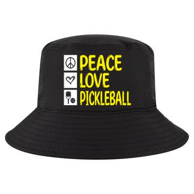 Pickleball Peace Love Pickleball Gift Cool Comfort Performance Bucket Hat