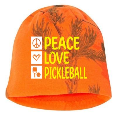 Pickleball Peace Love Pickleball Gift Kati - Camo Knit Beanie