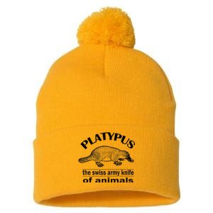 Platypus Pom Pom 12in Knit Beanie