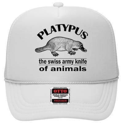 Platypus High Crown Mesh Back Trucker Hat