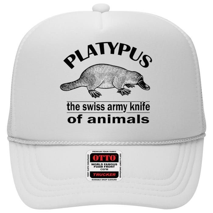 Platypus High Crown Mesh Back Trucker Hat