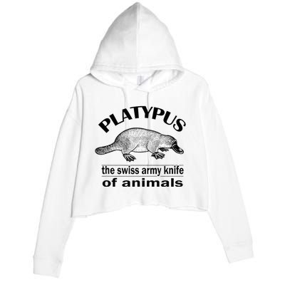 Platypus Crop Fleece Hoodie