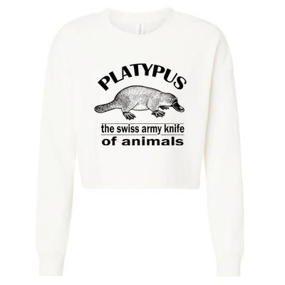 Platypus Cropped Pullover Crew