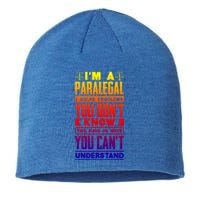 Paralegal Prosecutor Lawyer Quote Great Gift Sustainable Beanie