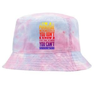 Paralegal Prosecutor Lawyer Quote Great Gift Tie-Dyed Bucket Hat