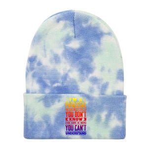 Paralegal Prosecutor Lawyer Quote Great Gift Tie Dye 12in Knit Beanie