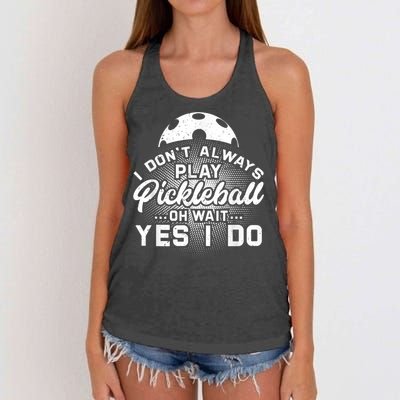 Pickleball, Pickleball Lover Tee, Pickleball Player Women's Knotted Racerback Tank