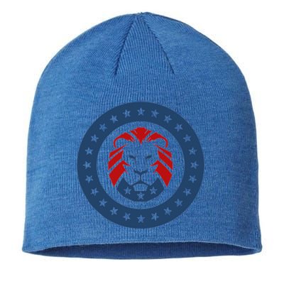 Patriots Party Lion Maga Lion Gift Sustainable Beanie