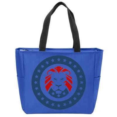 Patriots Party Lion Maga Lion Gift Zip Tote Bag