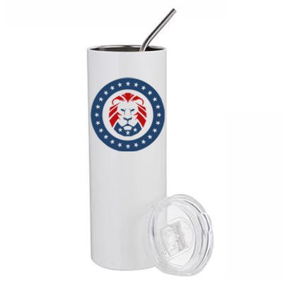 Patriots Party Lion Maga Lion Gift Stainless Steel Tumbler