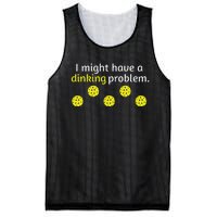 Pickleball Player Lover Dinking Problem Mesh Reversible Basketball Jersey Tank