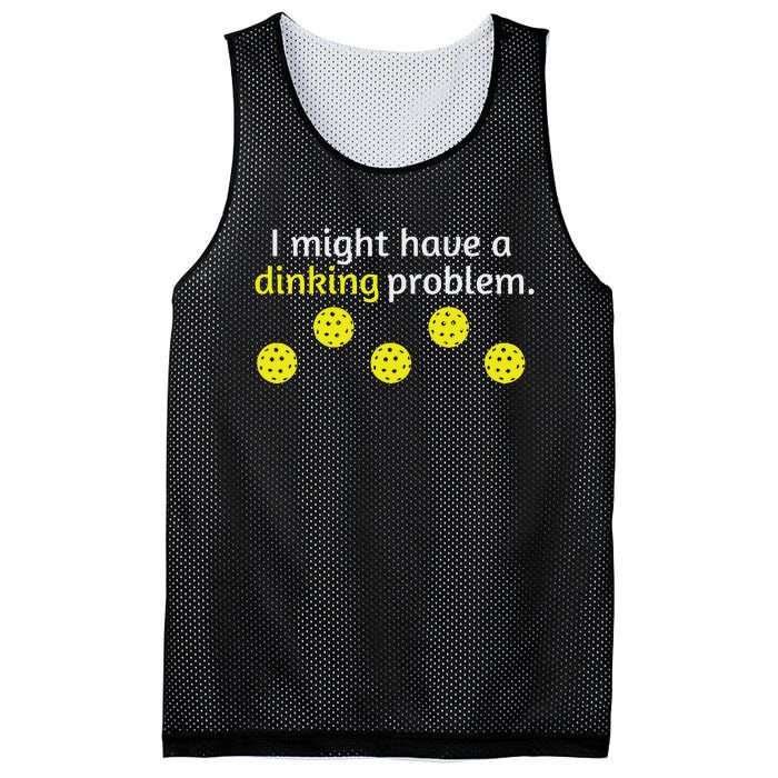 Pickleball Player Lover Dinking Problem Mesh Reversible Basketball Jersey Tank