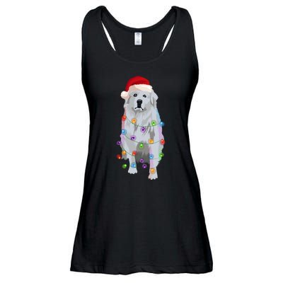 Patou Pyrenean Lights Xmas Great Pyrenees Christmas Ladies Essential Flowy Tank