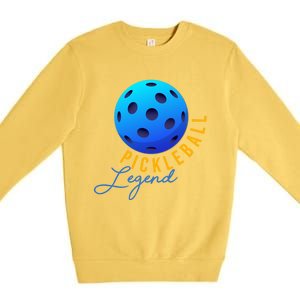 Pickleball Pickleball Legend Cute Gift Premium Crewneck Sweatshirt