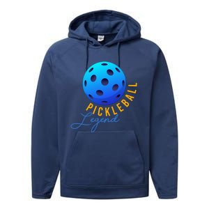 Pickleball Pickleball Legend Cute Gift Performance Fleece Hoodie