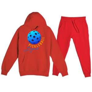 Pickleball Pickleball Legend Cute Gift Premium Hooded Sweatsuit Set