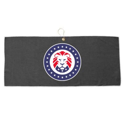 Patriot Party Lion Gift Large Microfiber Waffle Golf Towel