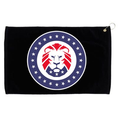 Patriot Party Lion Gift Grommeted Golf Towel