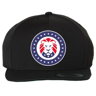 Patriot Party Lion Gift Wool Snapback Cap