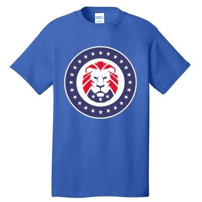 Patriot Party Lion Gift Tall T-Shirt