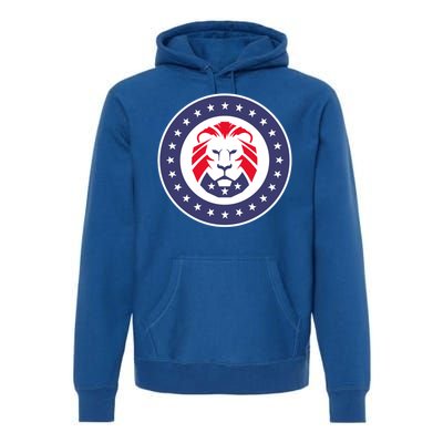 Patriot Party Lion Gift Premium Hoodie