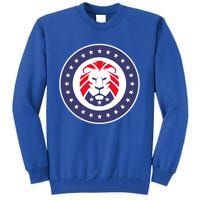 Patriot Party Lion Gift Tall Sweatshirt