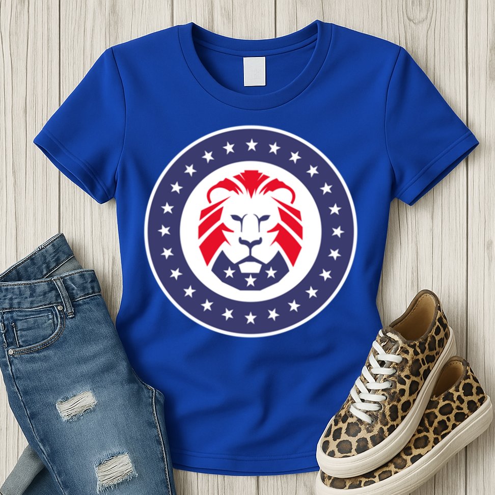 Patriot Party Lion Gift Womens T-Shirt