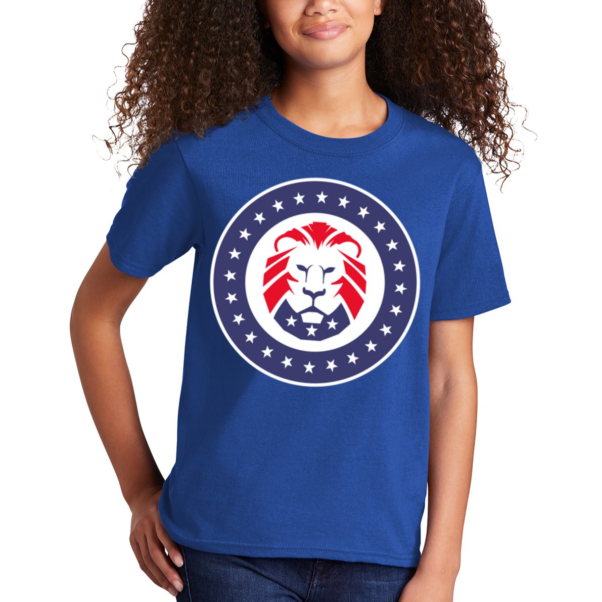Patriot Party Lion Gift Kids T-Shirt