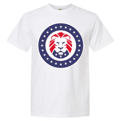 Patriot Party Lion Gift Garment-Dyed Heavyweight T-Shirt