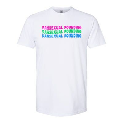 Pansexual Pounding Lgbt Pride Month Lgbtq Lgbt Community Cool Gift Softstyle CVC T-Shirt