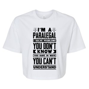 Paralegal Prosecutor Lawyer Quote Great Gift Bella+Canvas Jersey Crop Tee