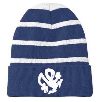 Plastikman Striped Beanie with Solid Band