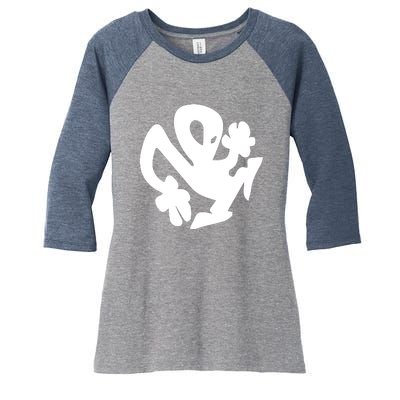 Plastikman Women's Tri-Blend 3/4-Sleeve Raglan Shirt