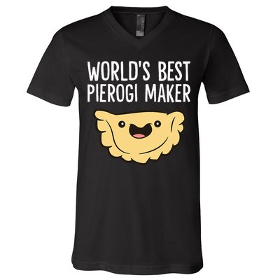 Polish Pierogi Maker World's Best Pierogi Maker V-Neck T-Shirt