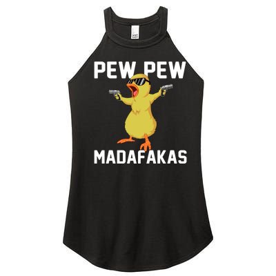 Pew Pew Madafakas Women’s Perfect Tri Rocker Tank