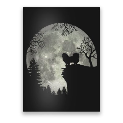 Pekingese Pekinese Moon Halloween Costume Poster