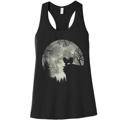 Pekingese Pekinese Moon Halloween Costume Women's Racerback Tank