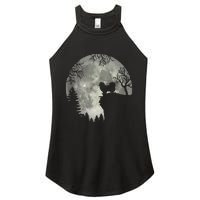 Pekingese Pekinese Moon Halloween Costume Women's Perfect Tri Rocker Tank