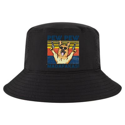 Pew Pew Madafakas Ger Shepherd Funny Gift Cool Comfort Performance Bucket Hat