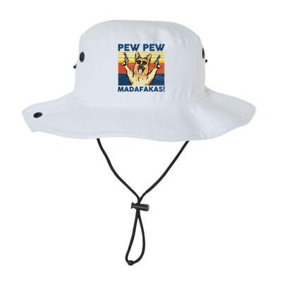 Pew Pew Madafakas Ger Shepherd Funny Gift Legacy Cool Fit Booney Bucket Hat