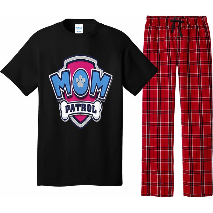 Paw P.A.T.R.O.L Mothers Day Mom Patrol Badge Pajama Set