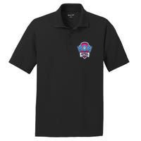 Paw P.A.T.R.O.L Mothers Day Mom Patrol Badge PosiCharge RacerMesh Polo