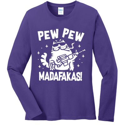 Pew Pew Madafakas Ladies Long Sleeve Shirt