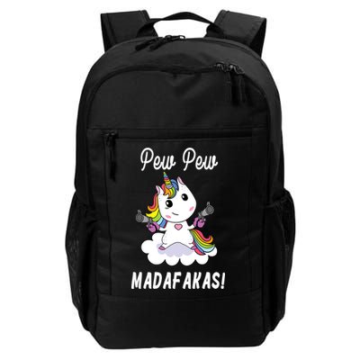 Pew Pew Madafakas Unicorn with Pistols Fantasy Backpack