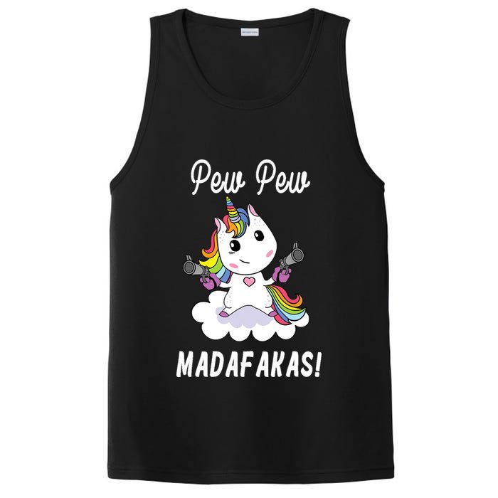Pew Pew Madafakas Unicorn with Pistols Fantasy PosiCharge Competitor Tank