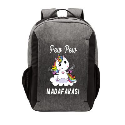 Pew Pew Madafakas Unicorn with Pistols Fantasy Vector Backpack
